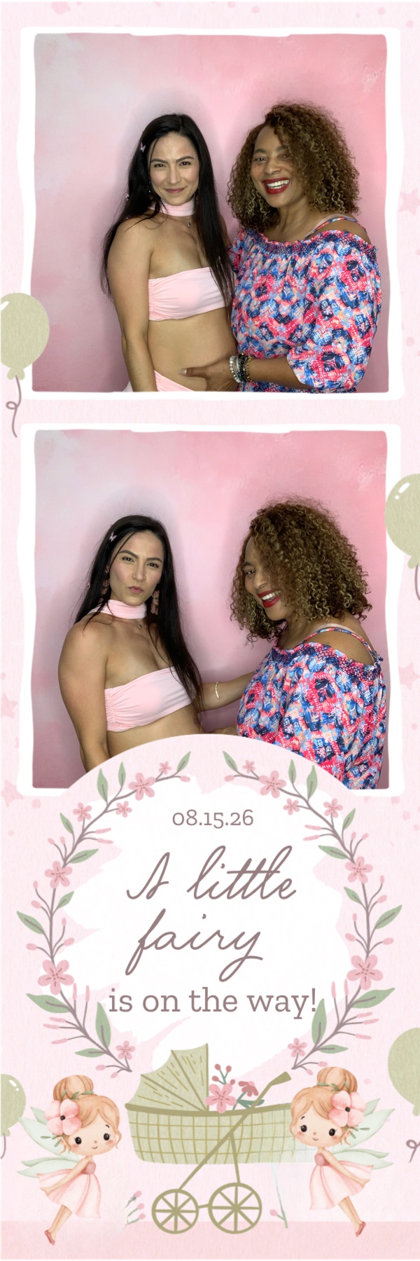 Guests at a fairy-themed baby shower